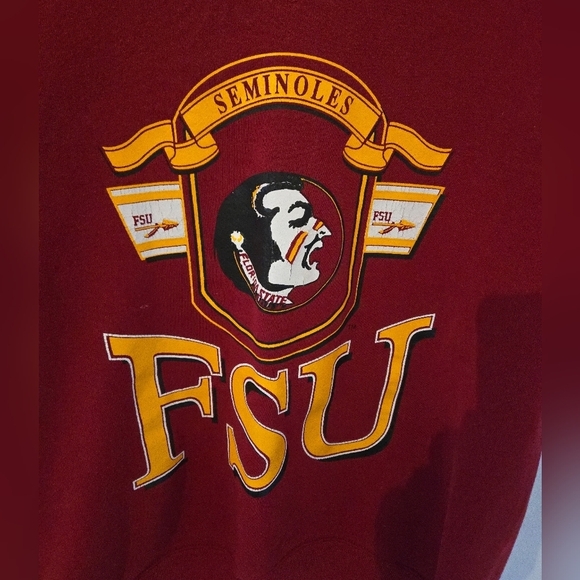 Vintage Russell NCAA FSU Florida State Seminoles Sweatshirt Mens Large College - Picture 2 of 11